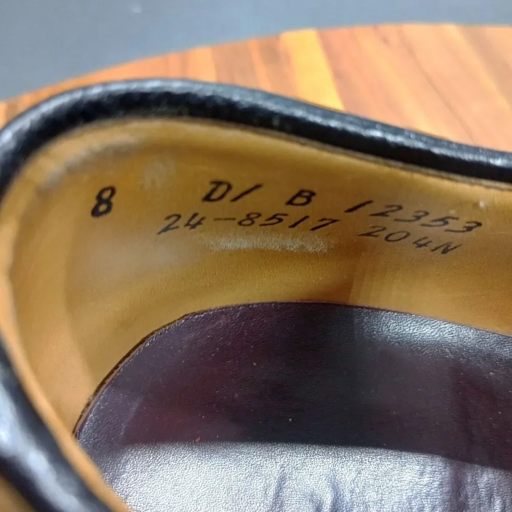 Johnston‎ Murphy Dress Shoes Mens Sz 8 D Martell Perf Wingtip Brown Leather